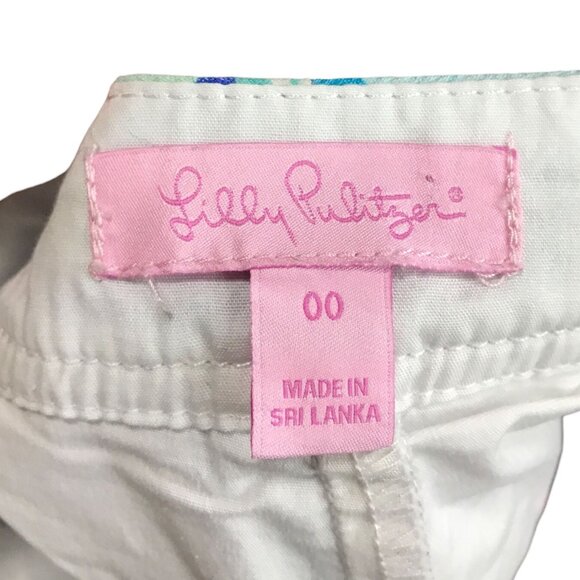 Lilly Pulitzer Blue Aqua‎ Pattern Skort - Picture 4 of 4